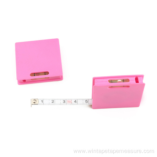 1M Keychain Square Level Tape Measure